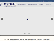 Tablet Screenshot of cortell.co.za